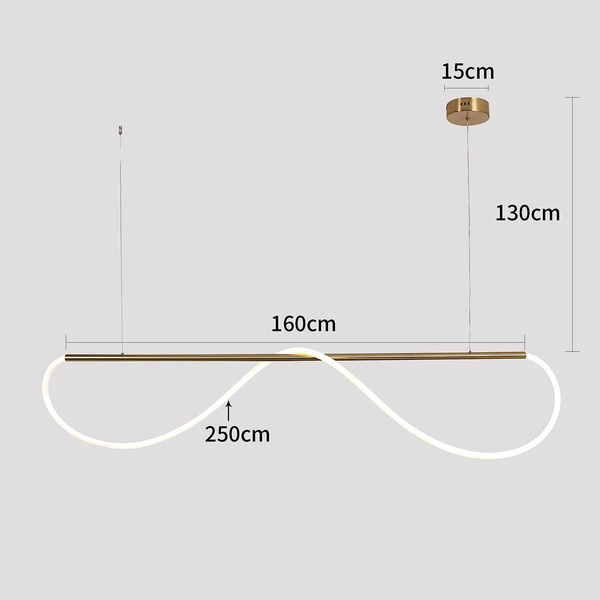 Lampa wisząca Meleca M 1xLED LP-2345/1P M BK CCT