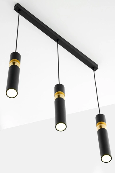 Nowoczesna Lampa wisząca ALAS wys. 120cm 3xG10 14W IP20 | Złoty