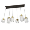 Lampa wisząca Emibig VANDER 6 BL GOLD 1364/6