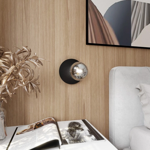 Kinkiet Emibig OSLO K1 Czarny/GRAFIT 1186/K1