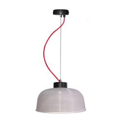 Lampa wisząca LIVERPOOL LEDEA 26 cm, 50101288, czarny/czerwony/transparentny, 1x40W E27