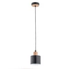 Lampa wisząca ALFA IVO CZARNA 1xE27 13cm | 60733