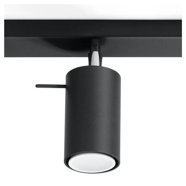 Plafon RING 3 punktowy Stal kolor czarny 12W LED, SL.0093