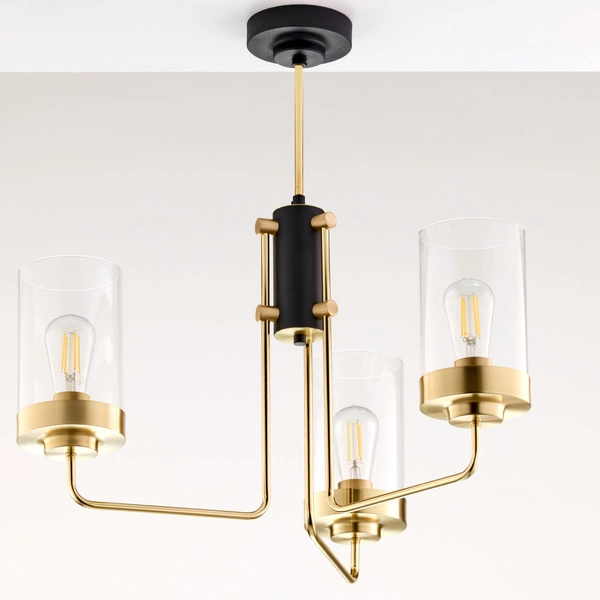 Lampa sufitowa RAMIREZ wys. 64cm 3xE27 15W IP20 | złoty połysk