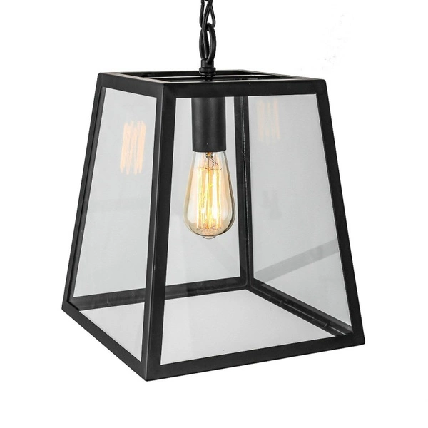 Lampa wisząca LAVERNO dł. 28cm E27| czarna