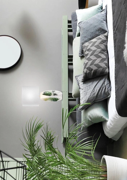 Lampa stołowa/nocna PALMA 41-79978 ceramiczna biała 1x60W E27