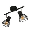 Lampa sufitowa FLY listwa 92-61898 czarny/chrom 2xE14