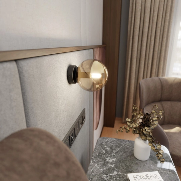 Kinkiet Emibig ROSSI K1 BL MIODOWY 876/K1