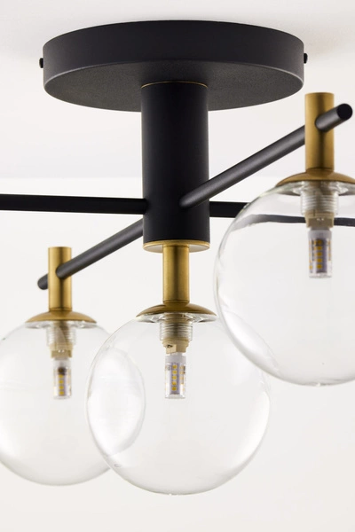 Nowoczesna Lampa sufitowa FIGARO wys. 34cm 5xG9 14W IP20 | Złoty