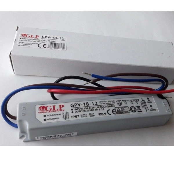 Zasilacz IP67 LED GLP GPV-18-12 18W