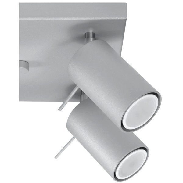 Plafon RING 4 punktowy Stal kolor szary 40W, SL.0452