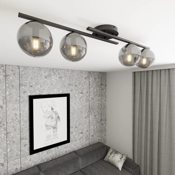 Lampa wisząca Emibig KAIRO 4 BL GRAFIT 1447/4