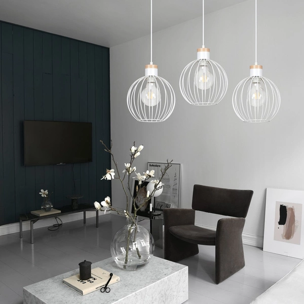 Lampa wisząca Emibig BARBADO 3 Biały 755/3