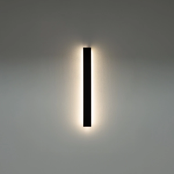 Lampa ścienna COMMA LED S 3000k 19W 500lm szer.8cm dług.78cm | Czarny 11876