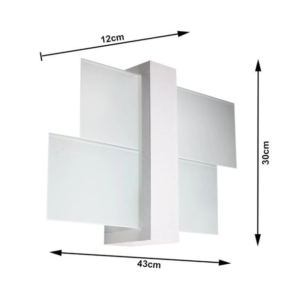 Kinkiet FENIKS 1 drewno biały 15W LED, SL.0079
