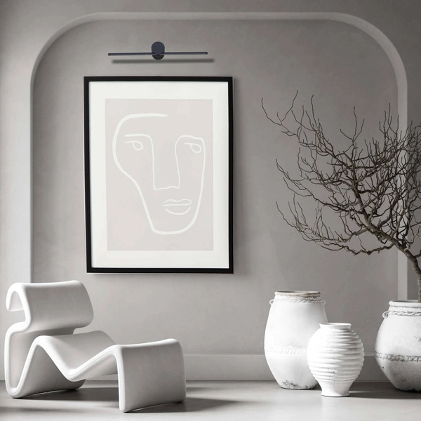 Kinkiet Modern Slim M, czarny, 6W LED, barwa ciepła 3000K, IP44