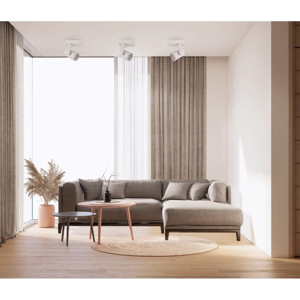 Lampa sufitowa reflektor SPIELA dł. 11cm GU10 | biały