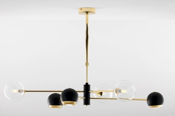 Nowoczesny Żyrandol MOKA wys. 47-69cm 3xG9 3xGU10
14W IP20 | Złoty