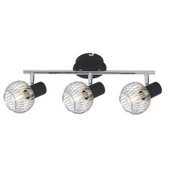 Nowoczesna lampa sufitowa OSLO listwa 93-61850 3xE14 czarny/chrom