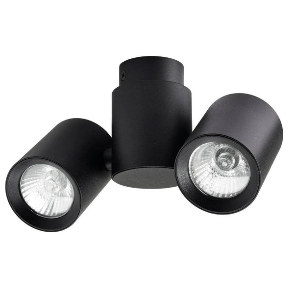 Lampa sufitowa BOSTON 2, czarna, 2x50W GU10