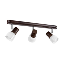 Lampa Sufitowa Svantje 3xE14 Max.40W Drewno Bukowe Orzech/Biały Metal 2239376