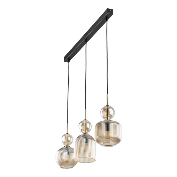 SOPHIA COGNAC LAMPA WISZĄCA 3XE14