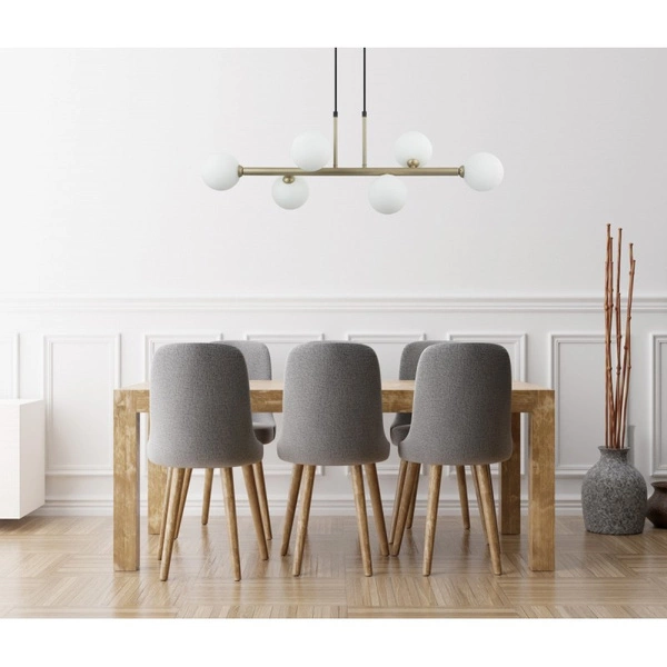 Lampa wisząca OLBIA wys. cał. 88cm 6xG9 | złoty