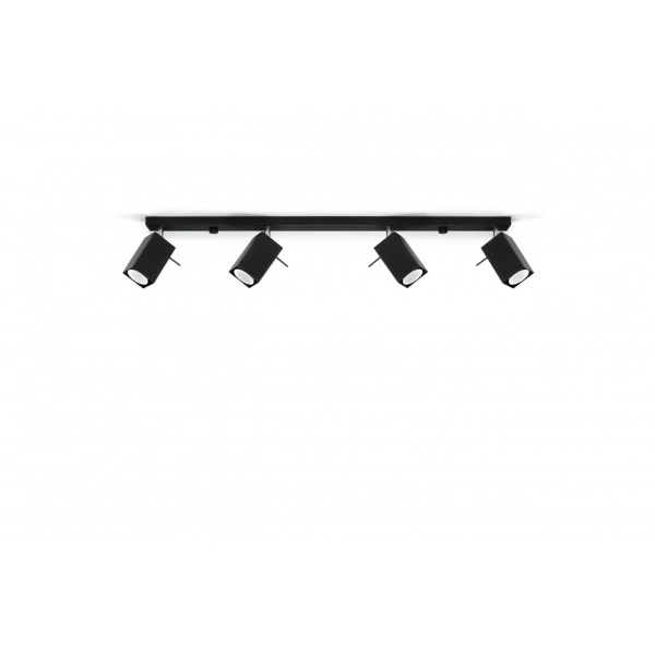 Designerska lampa sufitowa MERIDA 4L SL.0459 Czarna 4xGU10