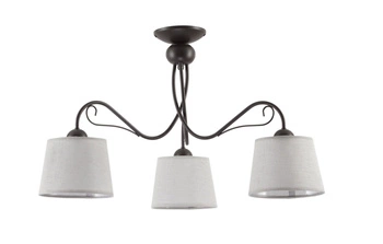 Klasyczna Lampa sufitowa KAMELIA wys. 46cm 3xE27 15W IP20 | Venge