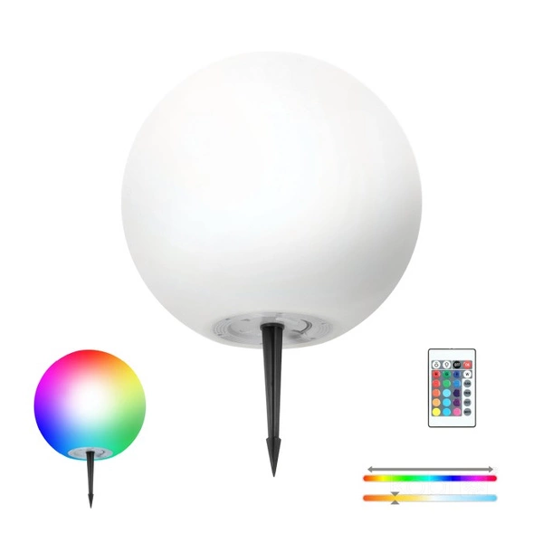 Lampa ogrodowa Solar LED GARDEN BALL 40 cm 3000K+RGB