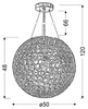 ABROS LAMPA WISZĄCA 50 1X60W E27 MIEDZIANY