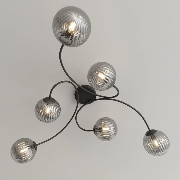 Lampa sufitowa Emibig VIBRA 6 BL GRAFIT 1399/6