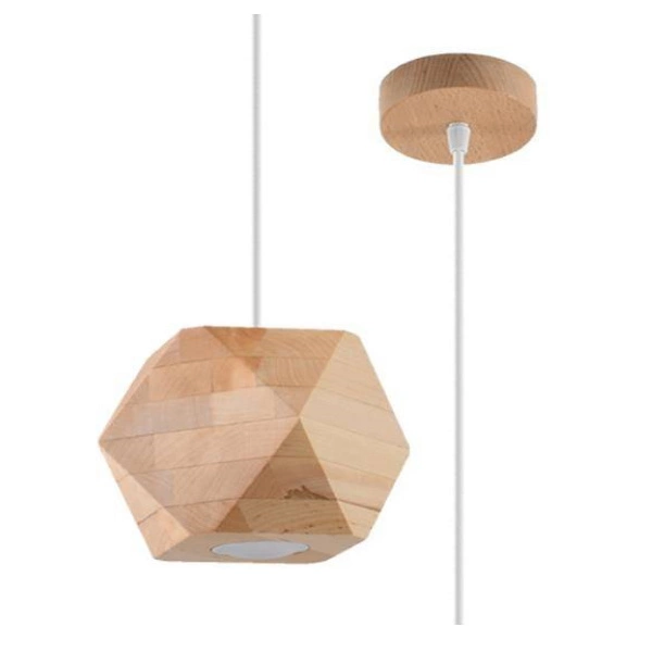 Lampa wisząca WOODY naturalne drewno SL.1011