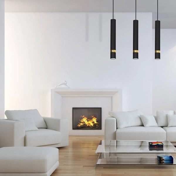 Lampa wisząca JOKER, MLP6080, czarny/złoty, 3x8W GU10