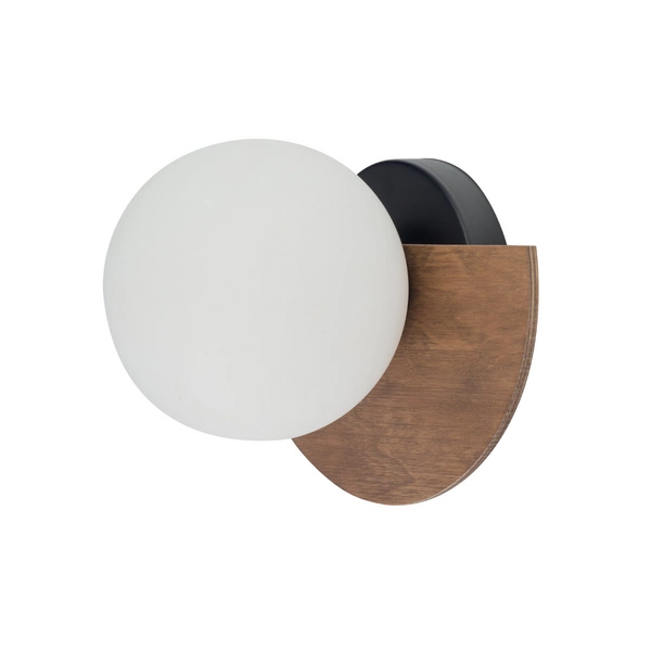 Klasyczna lampa ścienna kinkiet MIRROR G9 12W szer. 21cm | czarny brązowy