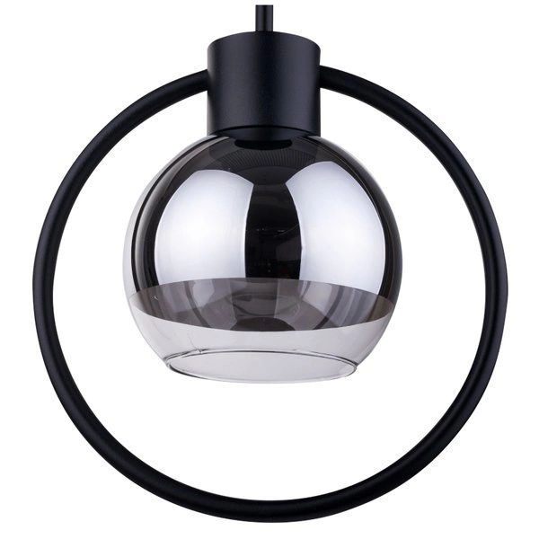 Lampa sufitowa plafon elipsa LINDA 1 PL czarny 31890