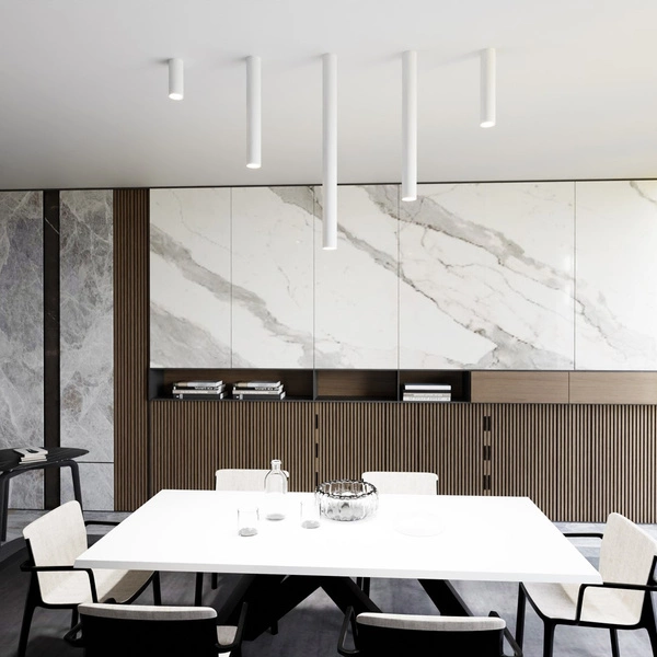 Lampa sufitowa Emibig TECNO 1L Biały oprawa oświetleniowa 1317/1L