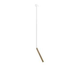 Aldex Lampa sufitowa STICK LONG, 1067PL_G_L, biały/złoty, 1x35W G9