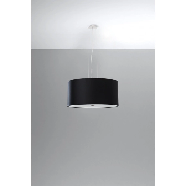 Nowoczesna lampa wisząca OTTO SL.0744 50cm czarna 5xE27