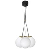 Nowoczesna lampa wisząca SUPEŁ SPARTA BLACK / GOLD MLP6499