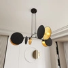 Lampa wisząca Emibig MOTIF 4 Czarny/GOLD 1325/4