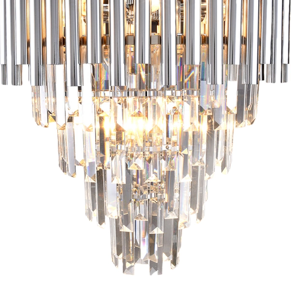 Lampa sufitowa MADISON, chrom/transparentny, 9x40W E14, ML8805