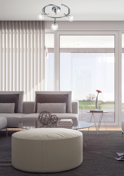 Nowoczesna lampa sufitowa BOMBOLA spirala 98-70326 chrom 3xG9