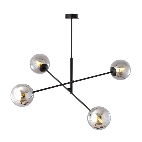Lampa sufitowa Emibig LINEAR 4 Czarny/GRAFIT 1167/4