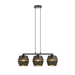 Lampa wisząca Emibig MALIA 3 Czarny/GOLD 1185/3