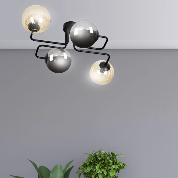 Lampa sufitowa Emibig BRENDI 4 BL MIX 2 843/4M2