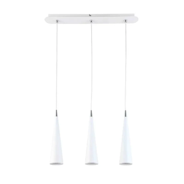 Lampa wisząca Pietro dł. 57cm 3xGU10 | biały