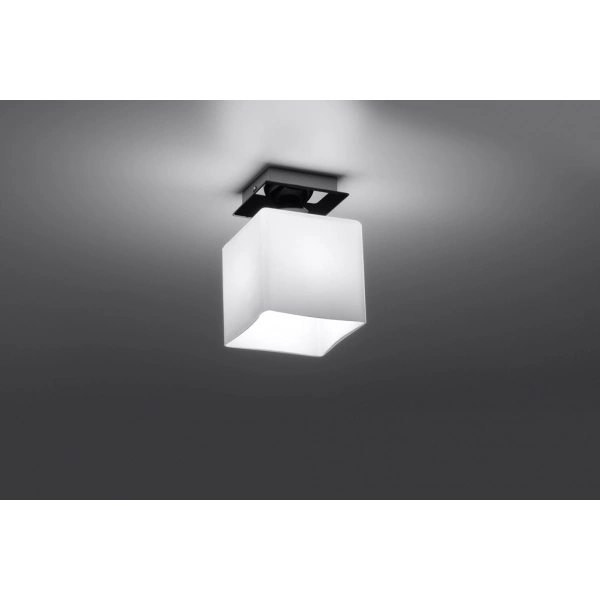 Nowoczesny plafon PIAZZA 1 SLA.0191 Czarny 1xE27