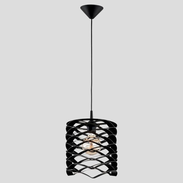 Lampa wisząca ALFA SPIKE CZARNA 1xE27 24cm | 60559