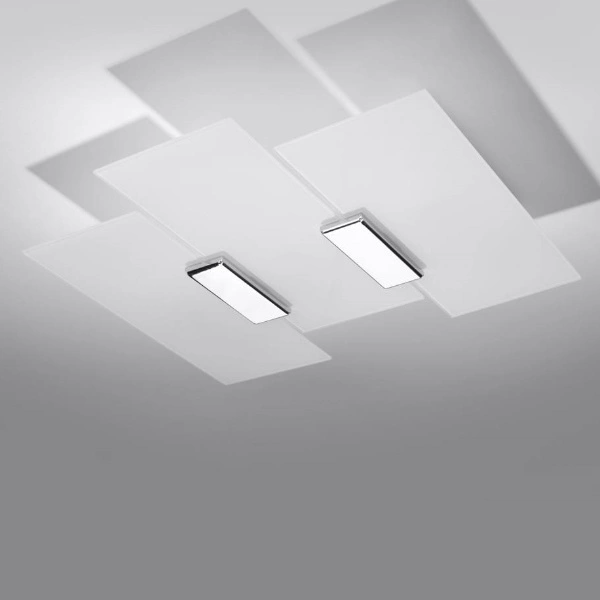 Nowoczesny plafon FABIANO SL.0198 biały/chrom 3xE27